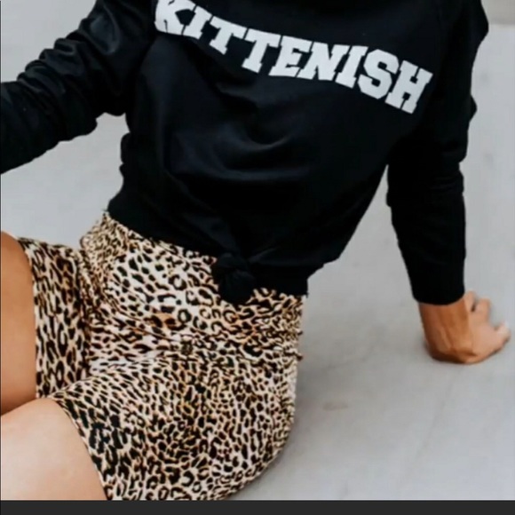 Kittenish Pants - Kittenish Leopard Shorts